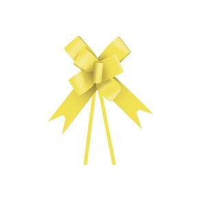 Laço Pronto 18mm Pequeno Amarelo Albano C/ 10 Un