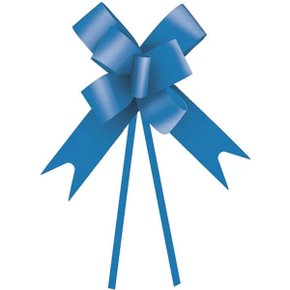 Laço Pronto 22mm Médio Azul com 10 Unidades