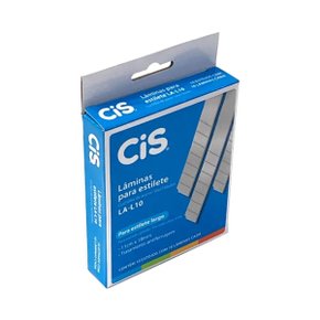 Lâmina Estilete Larga CIS - Caixa com 10 Cartelas de 10 Unidades (100 unidades no total)