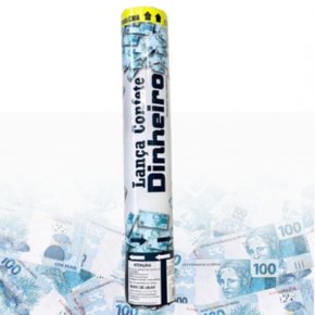 Lança Confete Dinheiro 30cm Silver Festas