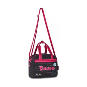 Lancheira Preta C/ Rosa Ref Lu24608 Luluca Clio