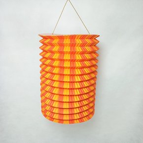 Lanterna Junina Papel Laranja e Vermelho Bazar Importadora