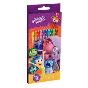 Lápis Cor 12 Cores Divertidamente Tris Ref 905697