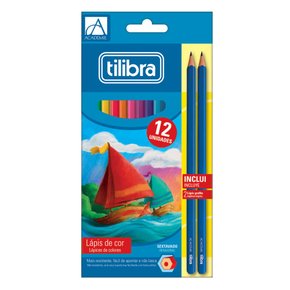 Lápis De Cor 12 Cores + 2 Lápis Grafite Tilibra