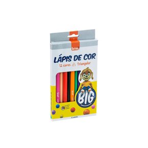 Lápis de Cor 12 Cores Big BRW