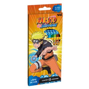 Lápis de Cor 12 Cores Naruto Shippuden Tris