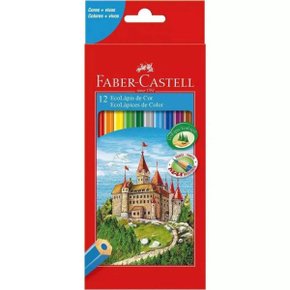 Lápis De Cor 12 Cores Sextavado Faber-Castell