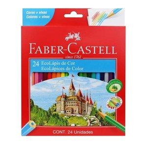 Lápis De Cor 24 Cores Ecolápis Faber-Castell