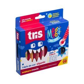Lápis de Cor 8 Peças Jumbo 4 Em 1 Tris