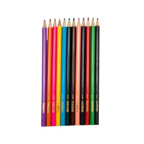 Lápis de Cor com 12 Cores Sextavado Skypaper