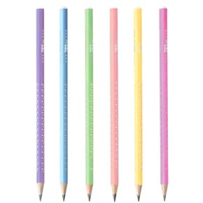 Lápis Grafite Preto HB Nº2 Sortido Trio Pastel Tris