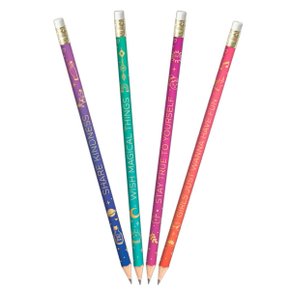 Lápis Grafite Preto Nº2 com Borracha Sortido Doodles Tilibra