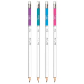 Lápis Grafite Preto Nº2 com Borracha Sortido Lunix Tilibra