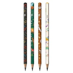 Lápis Preto Dino sem Borracha Sortido Tris