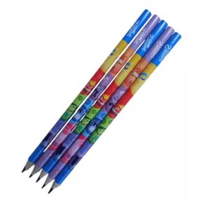 Lápis Preto Divertidamente Unidade Sortido Tris