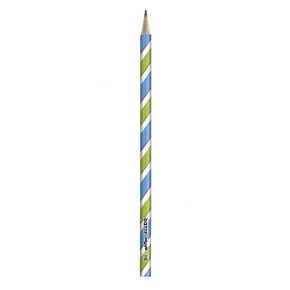 Lápis Preto Nº 2 HB Redondo Verde e Azul Wave Bazze