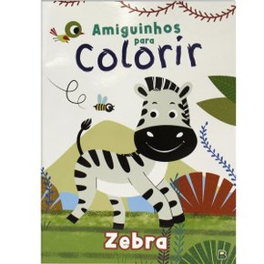 Livro Amiguinhos Para Colorir Zebra Todolivro