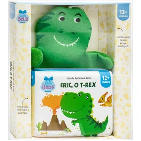 Livro Banho Fantoche De Banho Eric O T-Rex C/ Luvinha Esponja Todolivro
