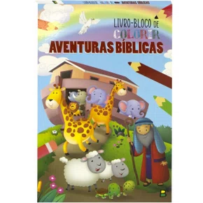 Livro Bloco De Colorir Aventuras Bíblicas Brasileitura
