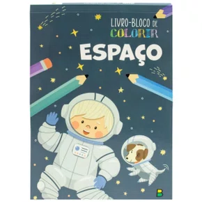 Livro Bloco De Colorir Espaço Brasileitura