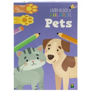 Livro Bloco De Colorir Pets Brasileitura