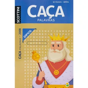 Livro Caça Palavras Difícil 32 Pag Scottini