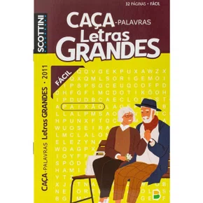 Livro Caca Palavras Facil Letras Grandes 32 Pag Scottini