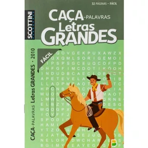 Livro Caça Palavras Facil Letras Grandes 32 Pag Scottini