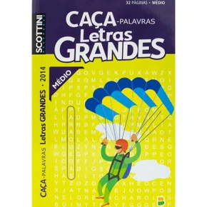 Livro Caça Palavras Letras Grandes Médio 32 Pag Scottini