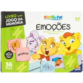 Livro Com Jogo De Memoria Emoções 36 Pecas Todolivro