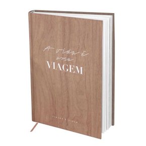 Livro de Anotações A Vida é uma Viagem com 160 folhas Ref 3145 DAC