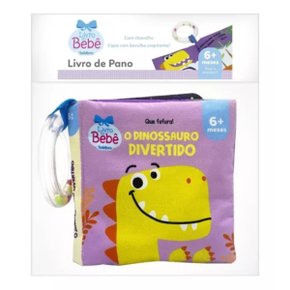 Livro de Pano "O Dinossauro Divertido" com Chocalho Todolivro