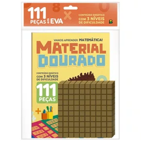 Livro Kit Material Dourado 111 Peças Brasleitura