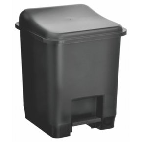 Lixeira Plástica com Pedal 14 Litros Preta Santana Ref. 353
