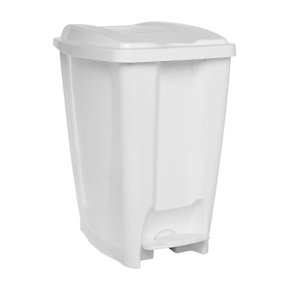 Lixeira Plástica com Pedal 20 Litros Branca Jaguar Ref. 1789