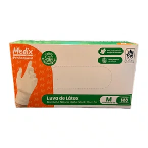 Luva Látex Tam G C/ Pó Medix Cx C/ 100 Um