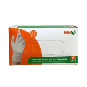 Luva Látex Tam M C/ Pó Medix Cx C/ 100 Um