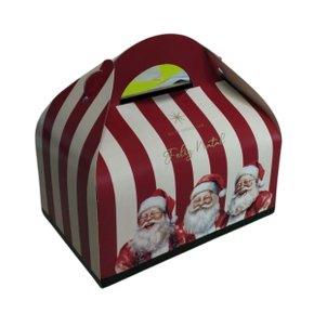Maleta Feliz Natal Papai Noel 15x9,5x9,5cm Unidade Cromus