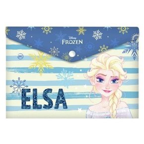 Malote Frozen Elsa Plástico C/botão Dac