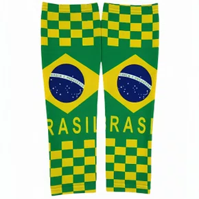 Manguito Manga Bandeira Brasil Tecido Par