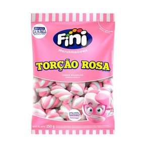 Marshmallow Torção Rosa 250G Fini
