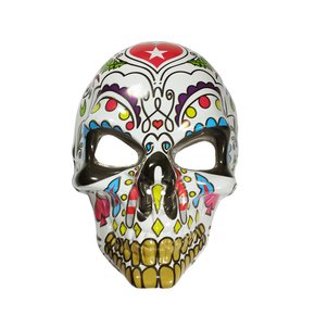 Máscara Caveira Mexicana Branca Halloween Importado