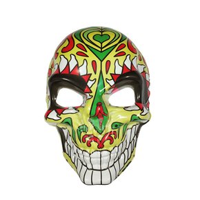 Máscara Caveira Mexicana Verde Halloween Importado