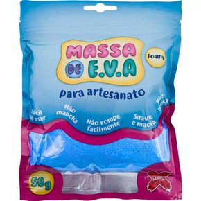 Massa De E.V.A. Azul Claro 50g Make+