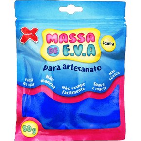 Massa De E.V.A. Azul Escuro 50g Make+