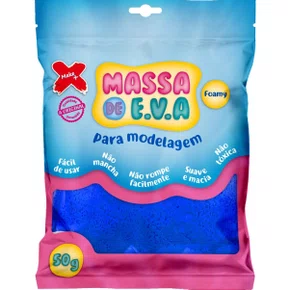 Massa De E.V.A. Azul Escuro 50g Make+