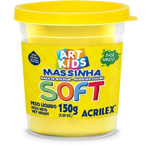 Massa De Modelar 150g Amarelo Limão Soft Acrilex