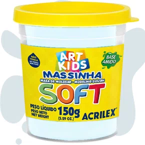 Massa De Modelar 150g Branca Soft Acrilex