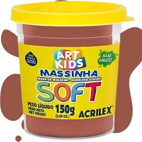 Massa De Modelar 150g Chocolate Soft Acrilex