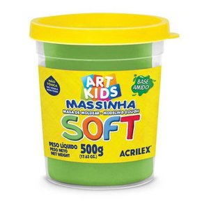 Massa de Modelar Verde Soft Acrilex